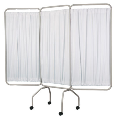 Mobile 3-Panel Folding Privacy Screen