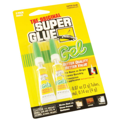 Super Glue Gel, 2 Pack