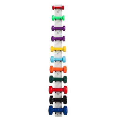 Clinton Wall Mount Laminate Dumbbell Strip, Gray
