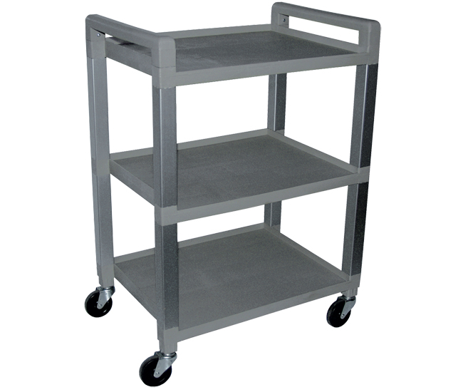 Ideal Poly 3 Shelf Mobile Cart