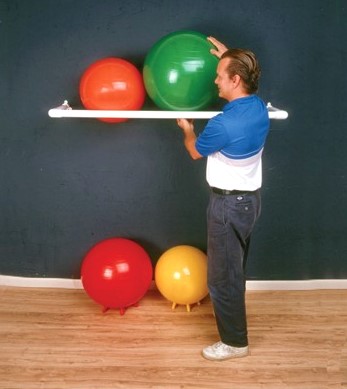 PVC Wall Mounted Exercise Ball Rack
