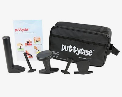 Puttycise® Therapeutic Exercise Putty 5 Piece Tool Set w/Carry Bag