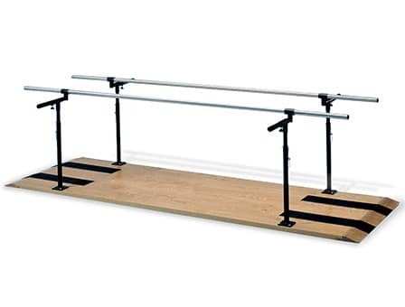 Hausmann #1392 12ft. Adjustable Height & Width Platform Mounted Parallel Bars