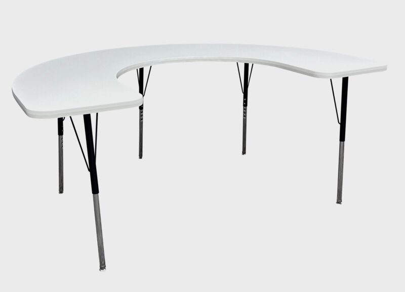 Tru™ Height Adjustable Work/Therapy Table, Horseshoe 48" x 72"