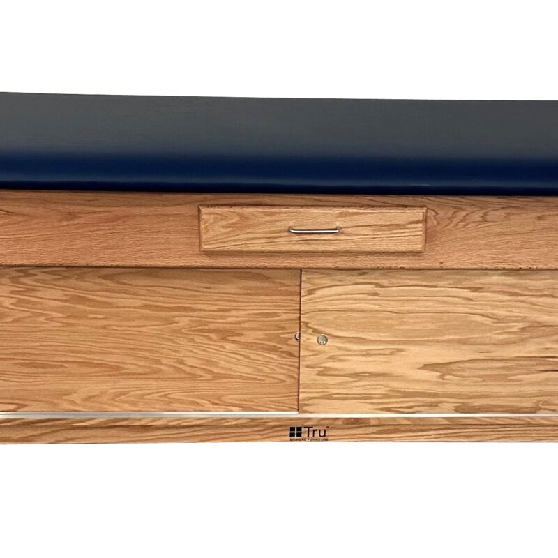 Tru™ Deluxe Solid Oak Full Cabinet w/Drawer Treatment Tables