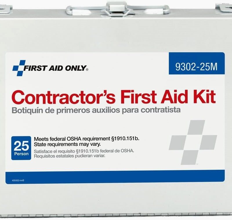First Aid Kit Portable with Case, 25 Persons