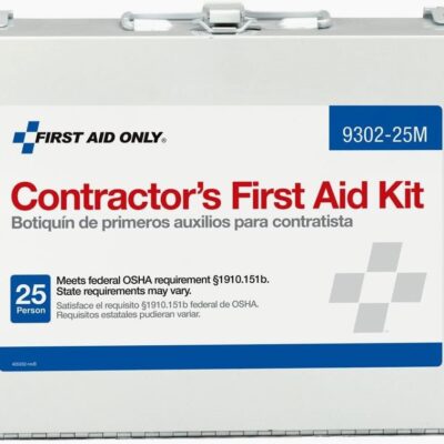 First Aid Kit Portable with Case, 25 Persons