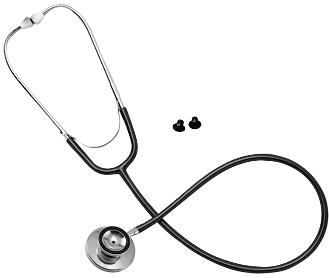 Professional Series Dual Head Stethoscope, Black