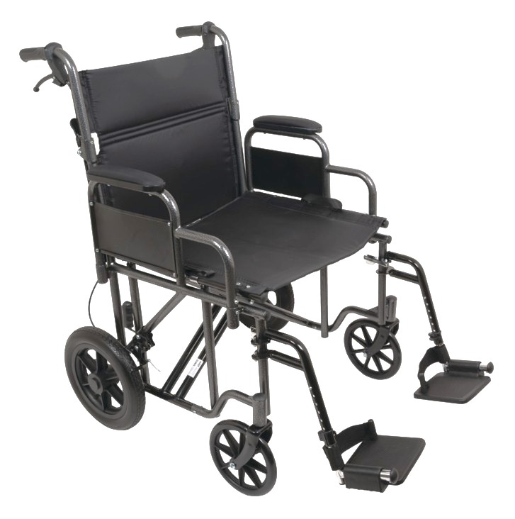 ProBasics Heavy Duty 22" Wide Transport Wheelchair