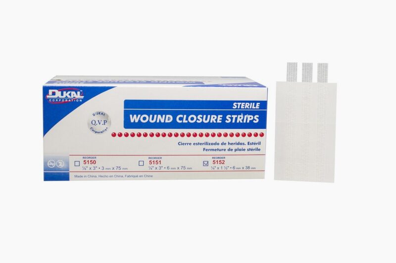 Sterile Wound Closure Strips, 1/4" x 1 1/2", 300/Box