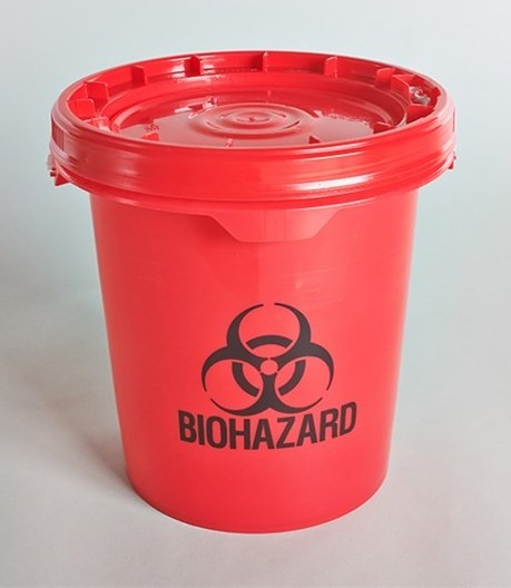 5 Gallon Biohazardous Waste Pail with Lid