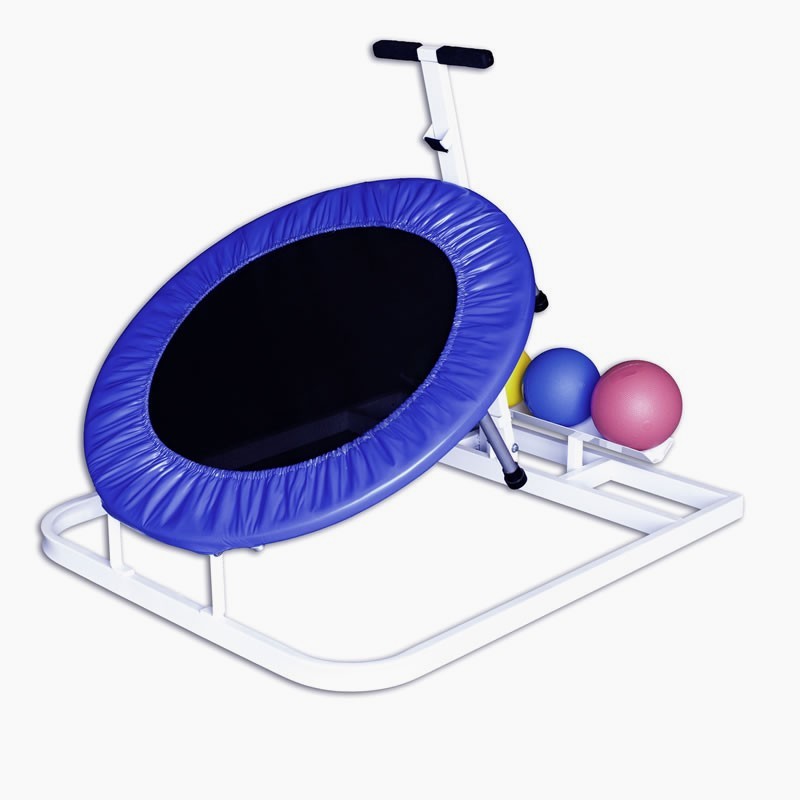 "Back-At-Ya" Adjustable Rebounder w/5 Balls & Storage Rack