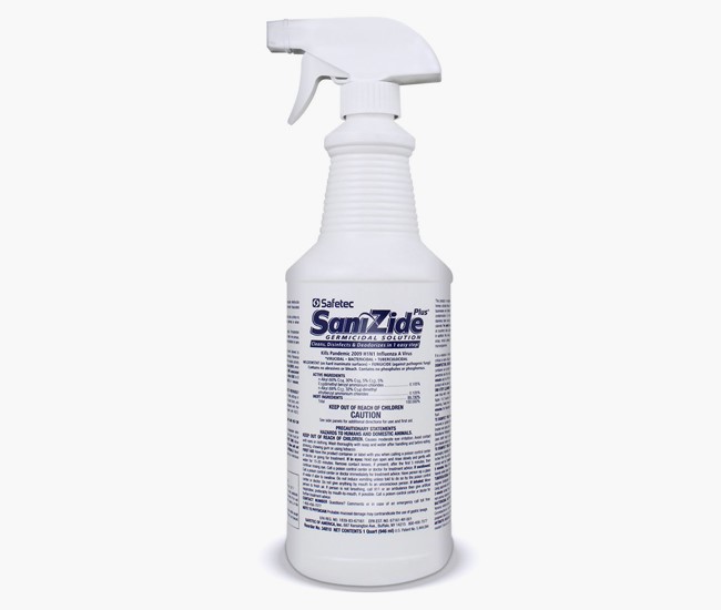 SaniZide Plus™ Germicidal Solution - 32 oz. Spray Bottle