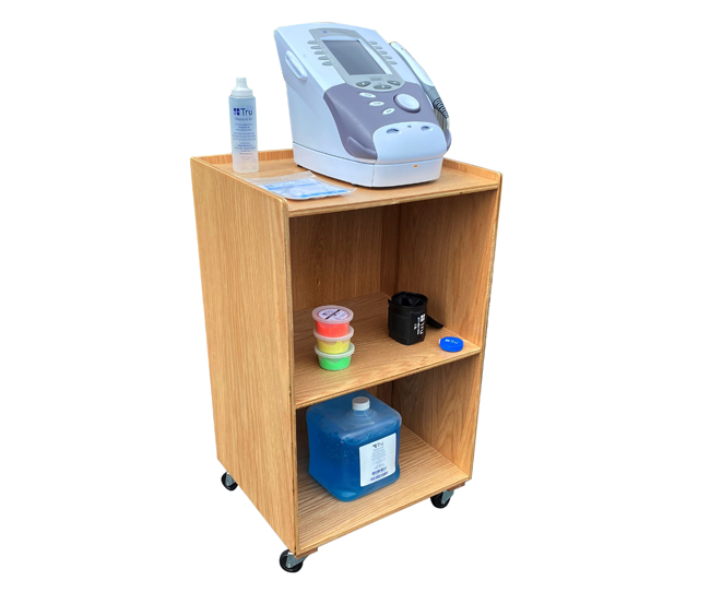 Tru™ Oak Mobile Utility Carts - Natural Oak