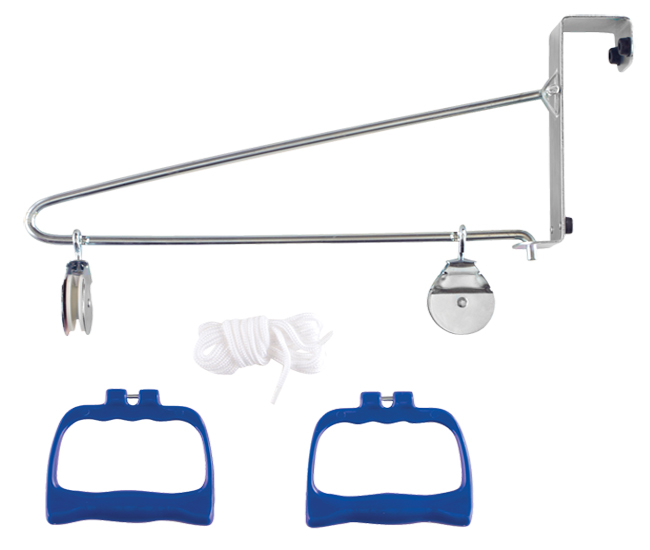 Over the Door Pulley System w/Metal Door Bracket