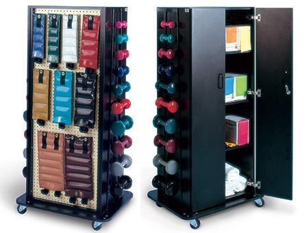 Hausmann #5569 Multi-Purpose Weight / Dumbbell Mobile Storage Rack (Weights Sold Separately)