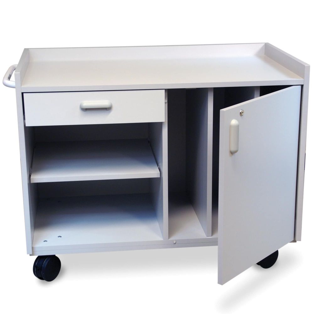 Hausmann #6695 Mobile Gray Splinting Cabinet, 42"L X 24"D X 31"H