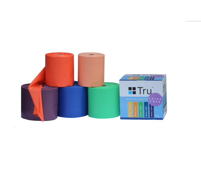 Tru Latex-Free Resistive Exercise Band, 25 yd. Level 7 Pineapple