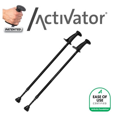 Urban Poling Activator™ Evening Black Walking Poles, Pair